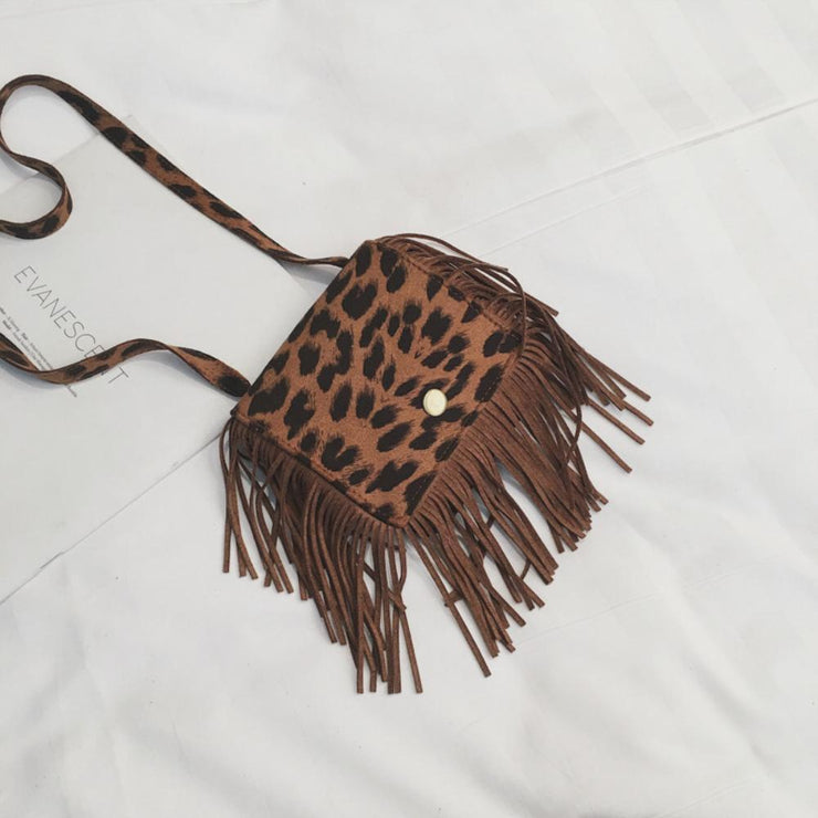 Children's Leopard Print One-shoulder Small Square Bag Children's Bag