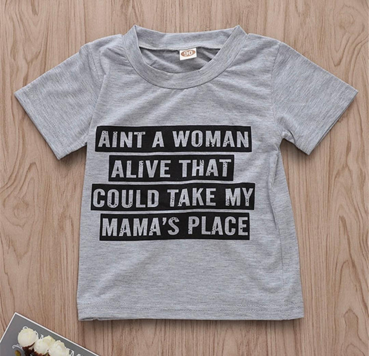 Boys Short Sleeve Printed Top